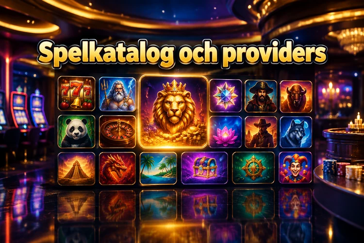 Spelkatalog och providers